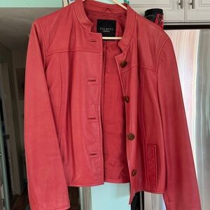 Talbots Women's Vibrant Leather Jacket
